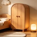 Children's solid wood wardrobe